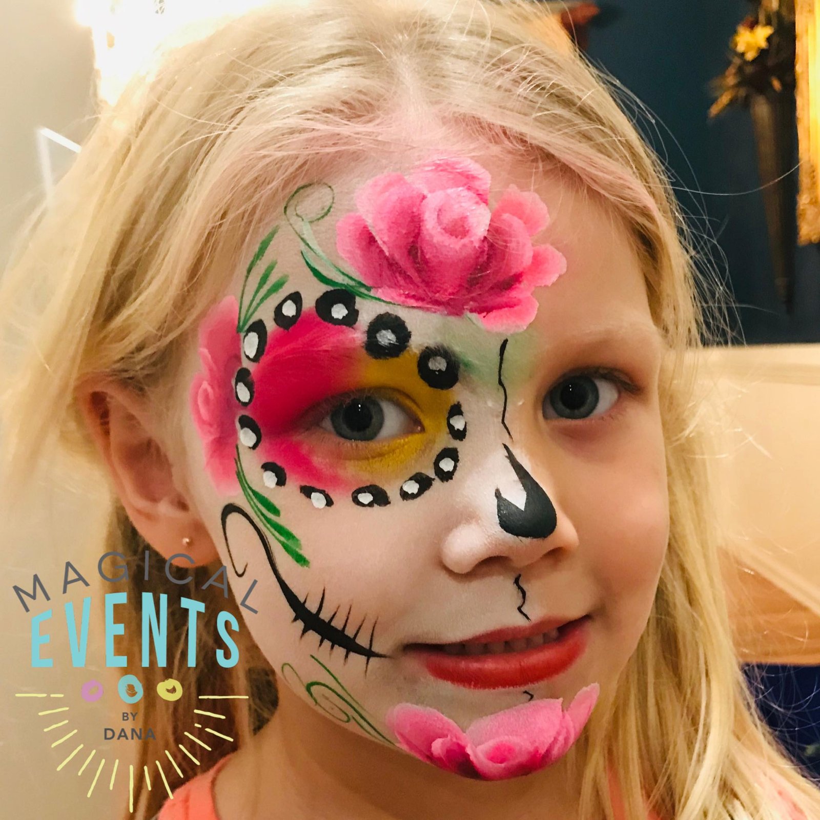 sugar skull face paint